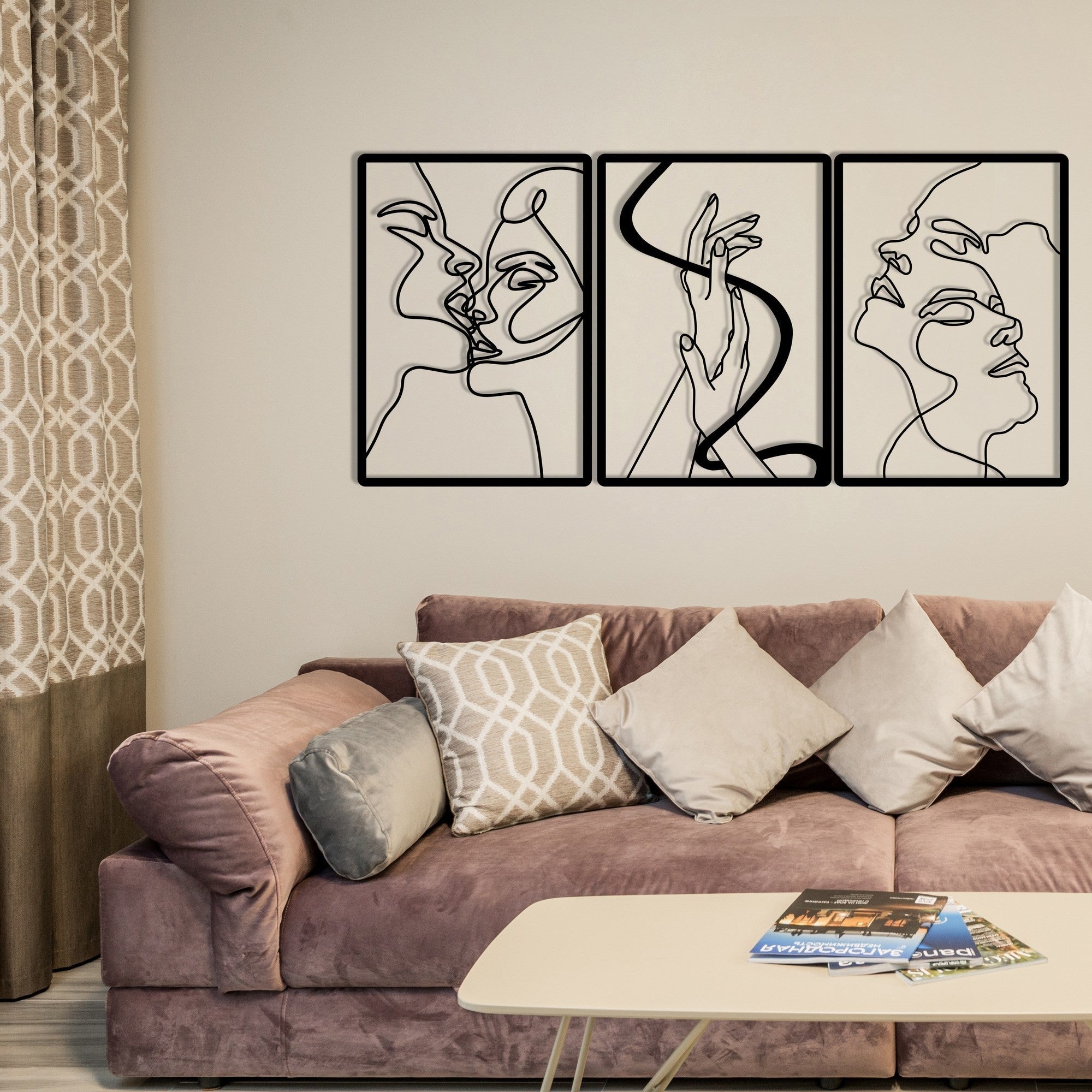 Metalna zidna dekoracija, The Unity Of Love | AG-vitahome.hr