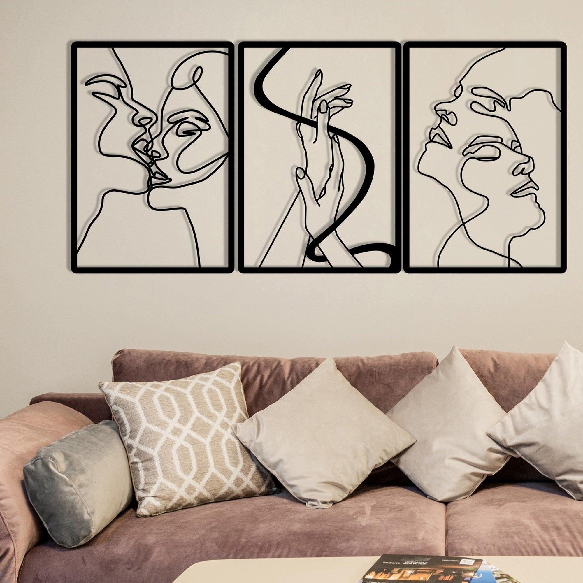 Metalna zidna dekoracija, The Unity Of Love | AG-vitahome.hr