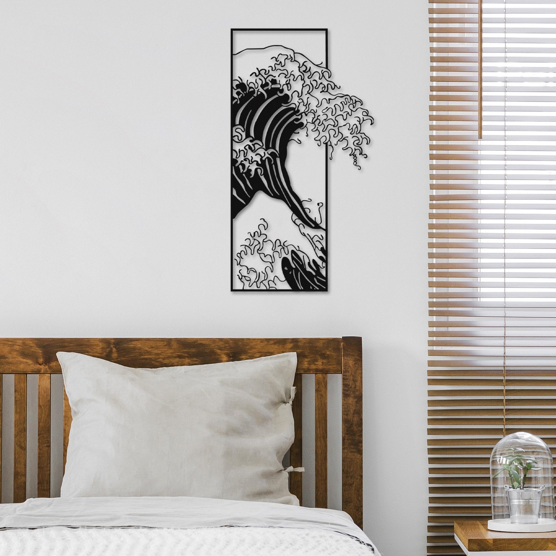 Metalna zidna dekoracija, Waves 3 | AG-vitahome.hr