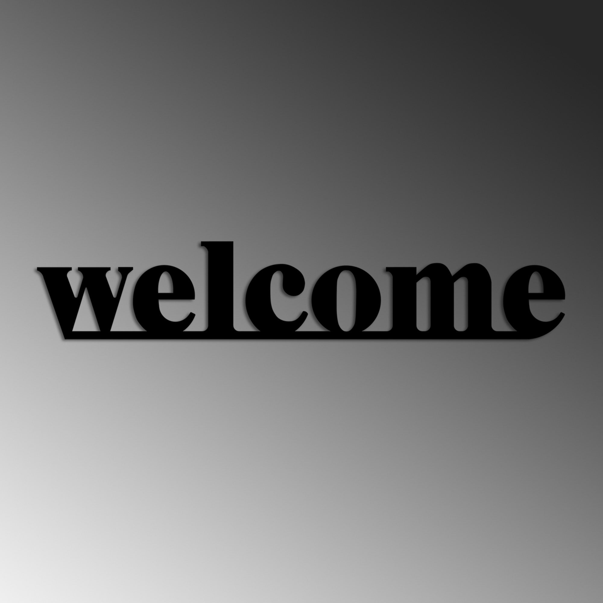 Metalna zidna dekoracija, Welcome | AG-vitahome.hr