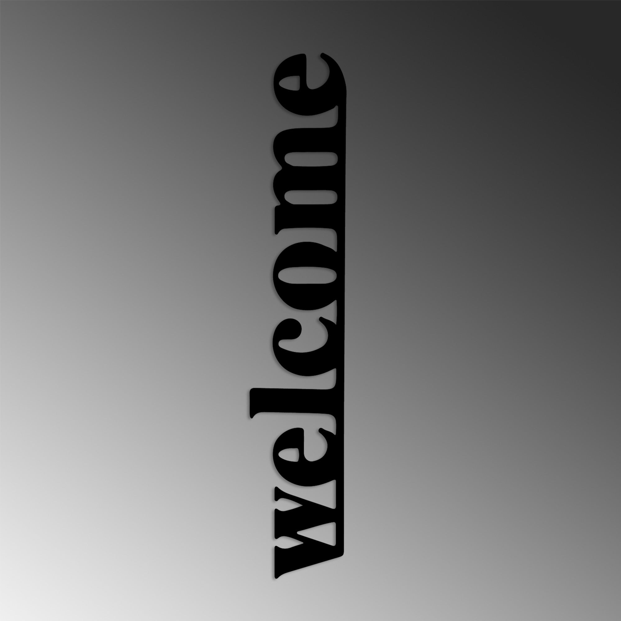 Metalna zidna dekoracija, Welcome-5 | AG-vitahome.hr