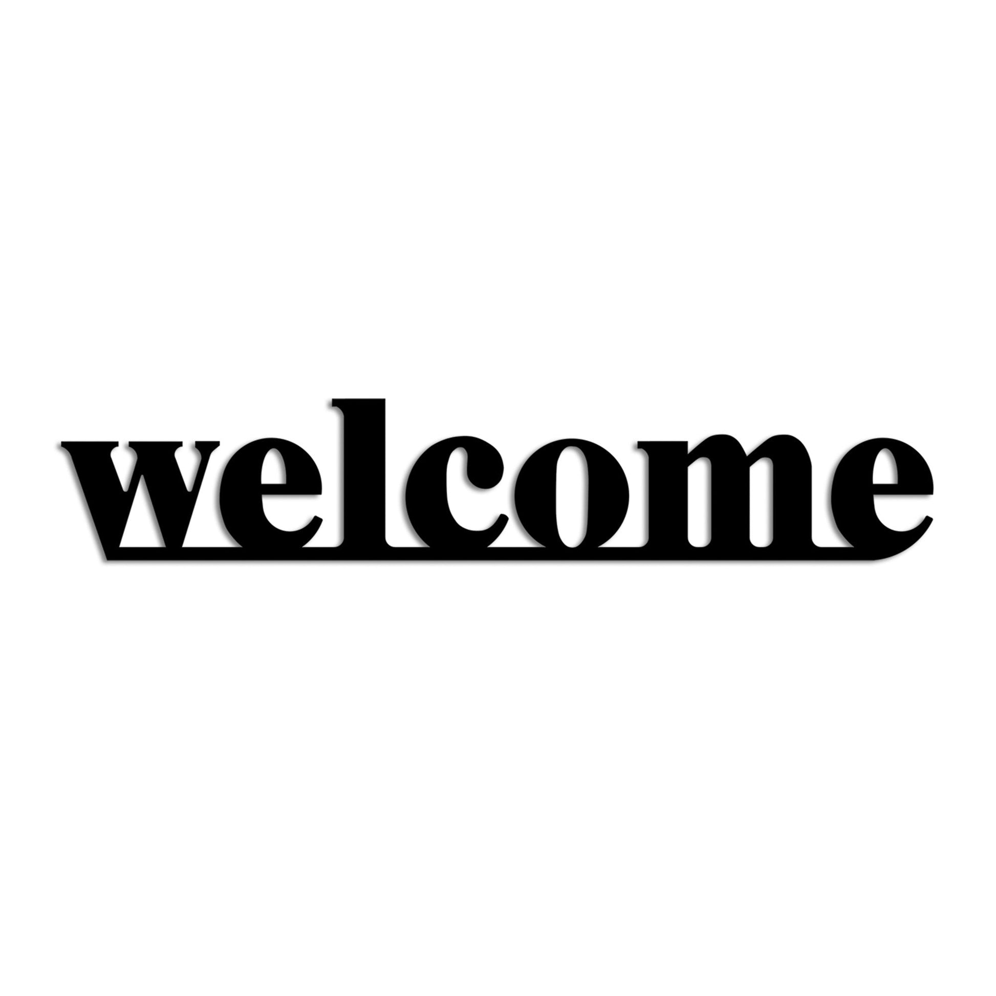 Metalna zidna dekoracija, Welcome | AG-vitahome.hr