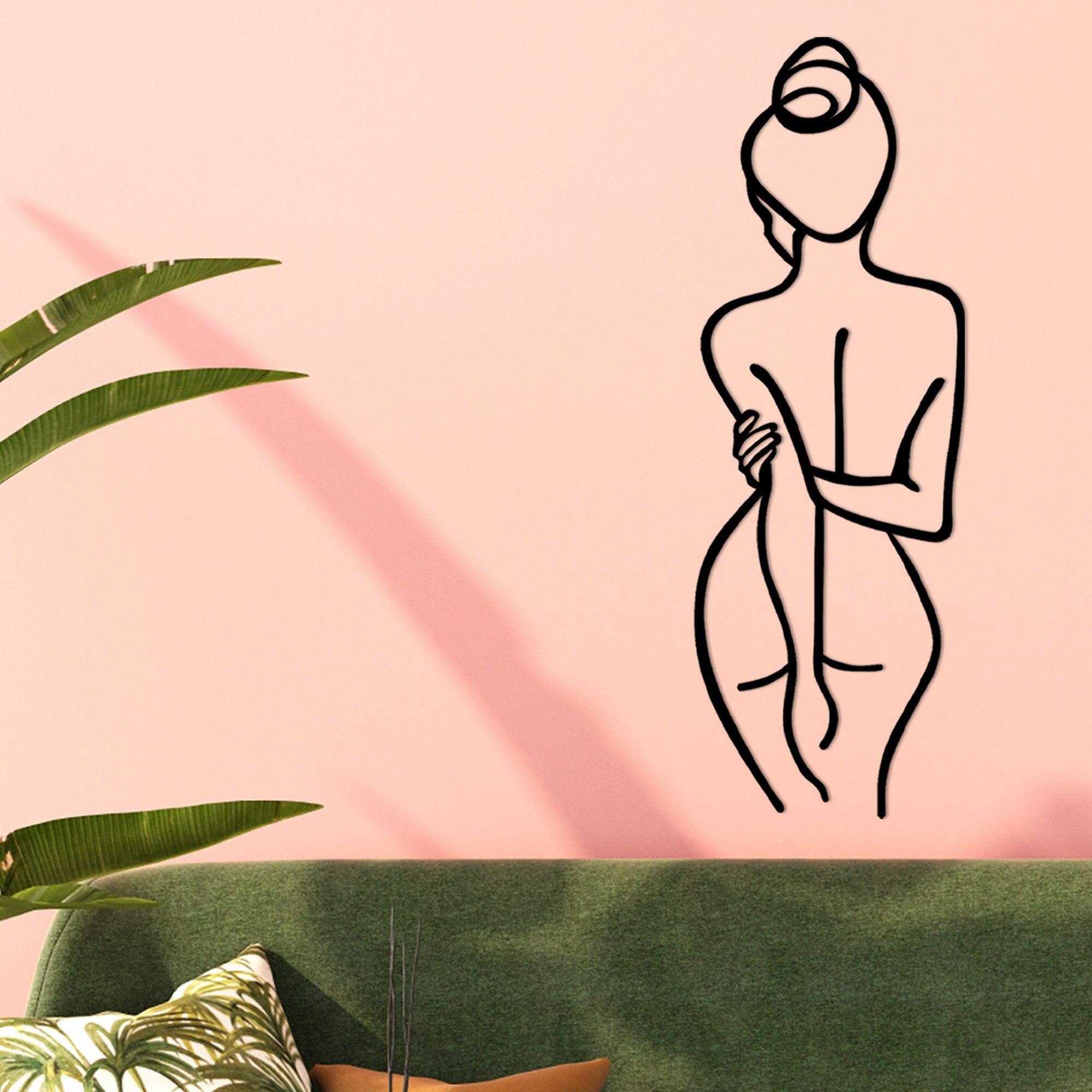 Metalna zidna dekoracija, Woman Body | AG-vitahome.hr