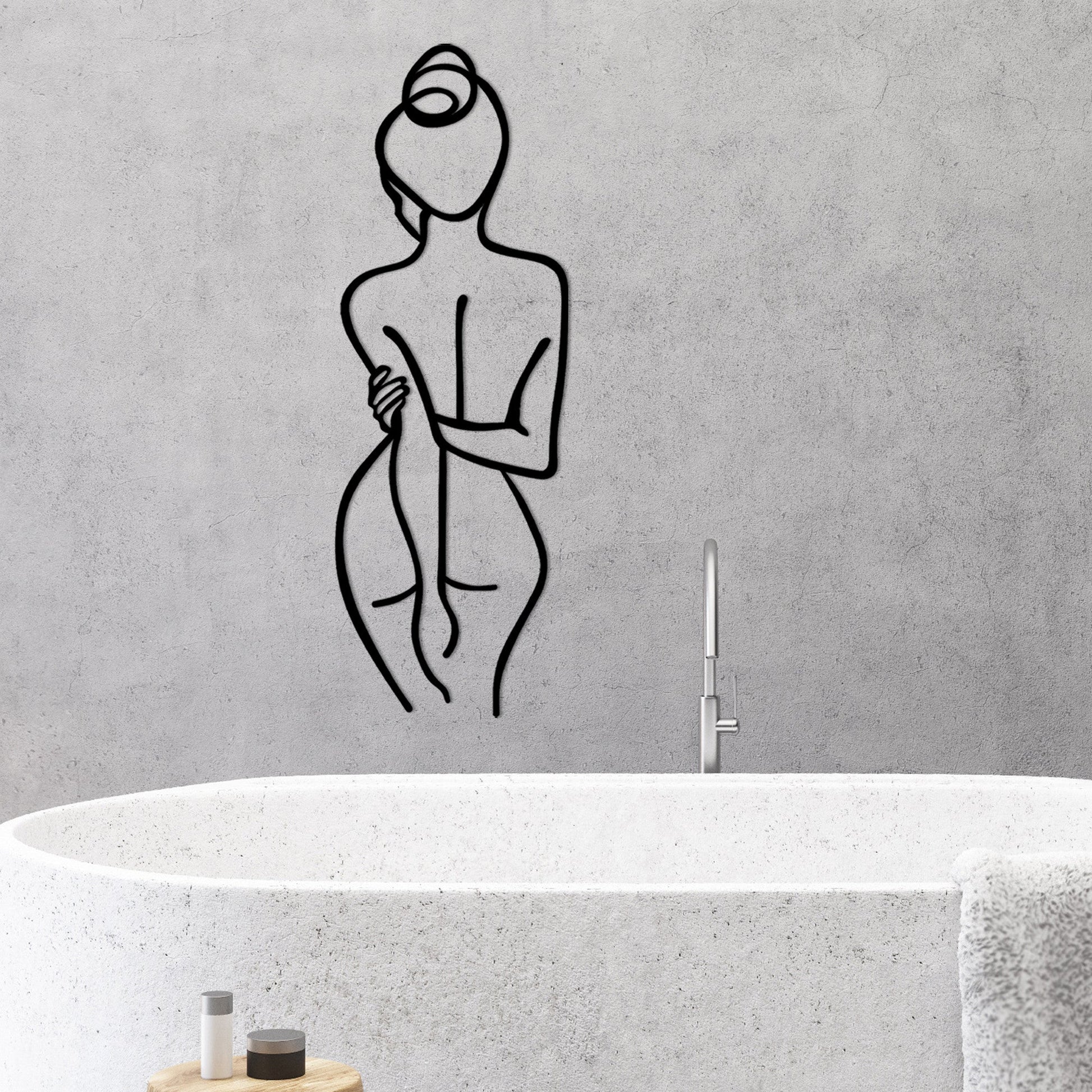 Metalna zidna dekoracija, Woman Body | AG-vitahome.hr
