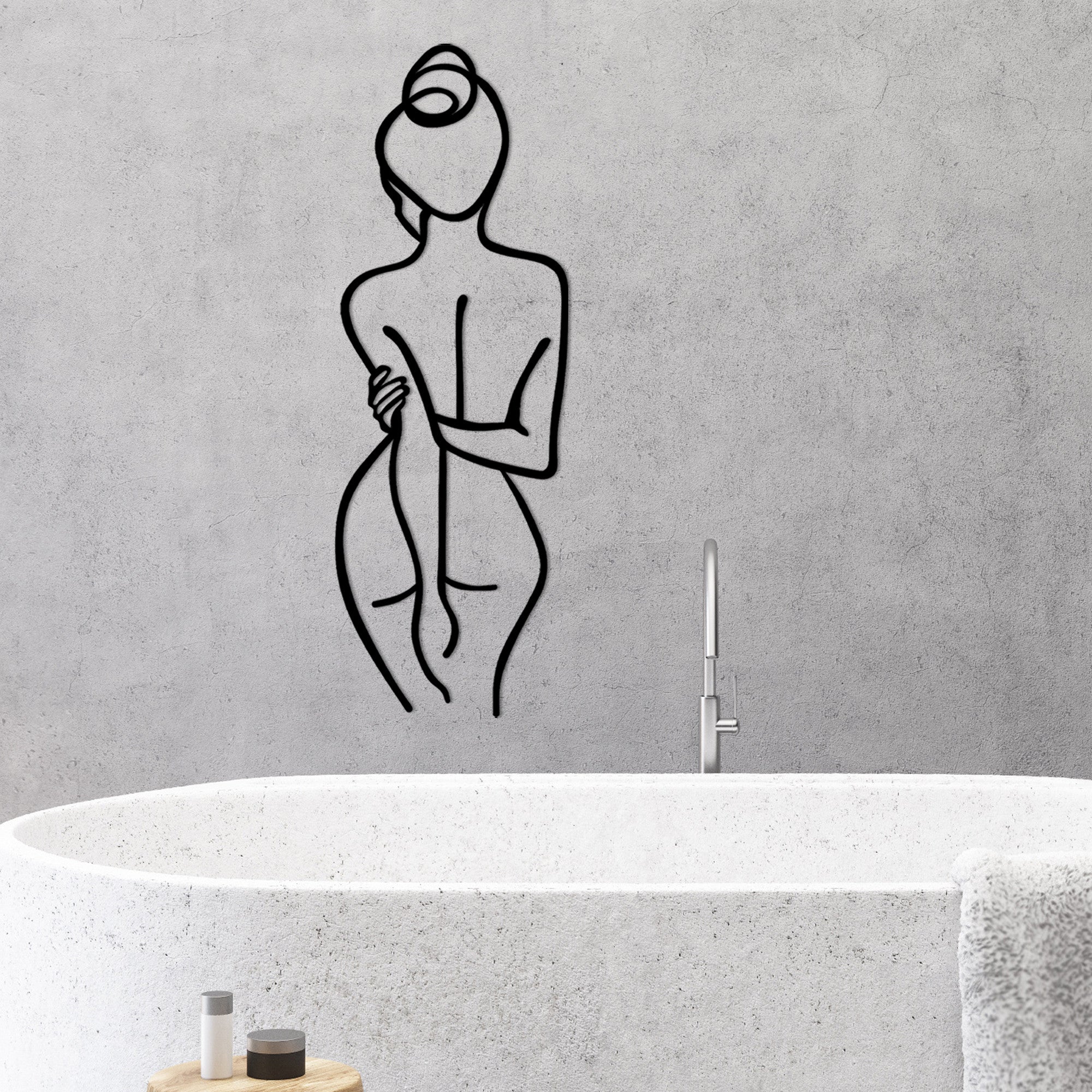Metalna zidna dekoracija, Woman Body | AG-vitahome.hr
