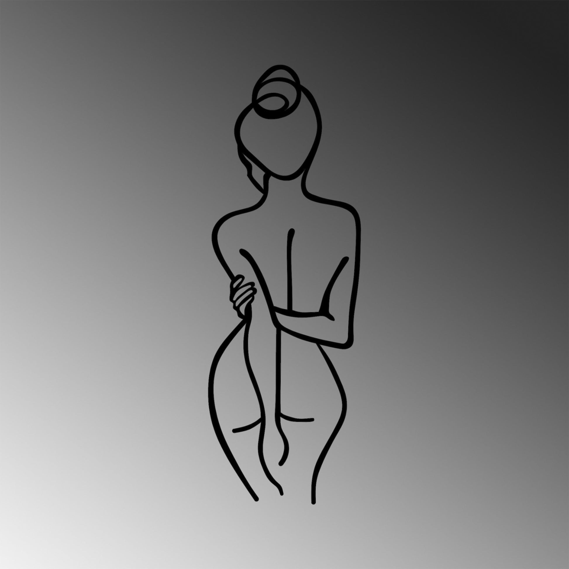 Metalna zidna dekoracija, Woman Body | AG-vitahome.hr
