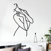 Metalna zidna dekoracija, Woman Lines | AG-vitahome.hr