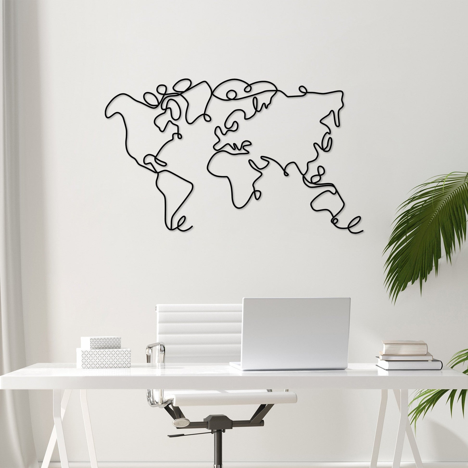 Metalna zidna dekoracija, World Map | AG-vitahome.hr