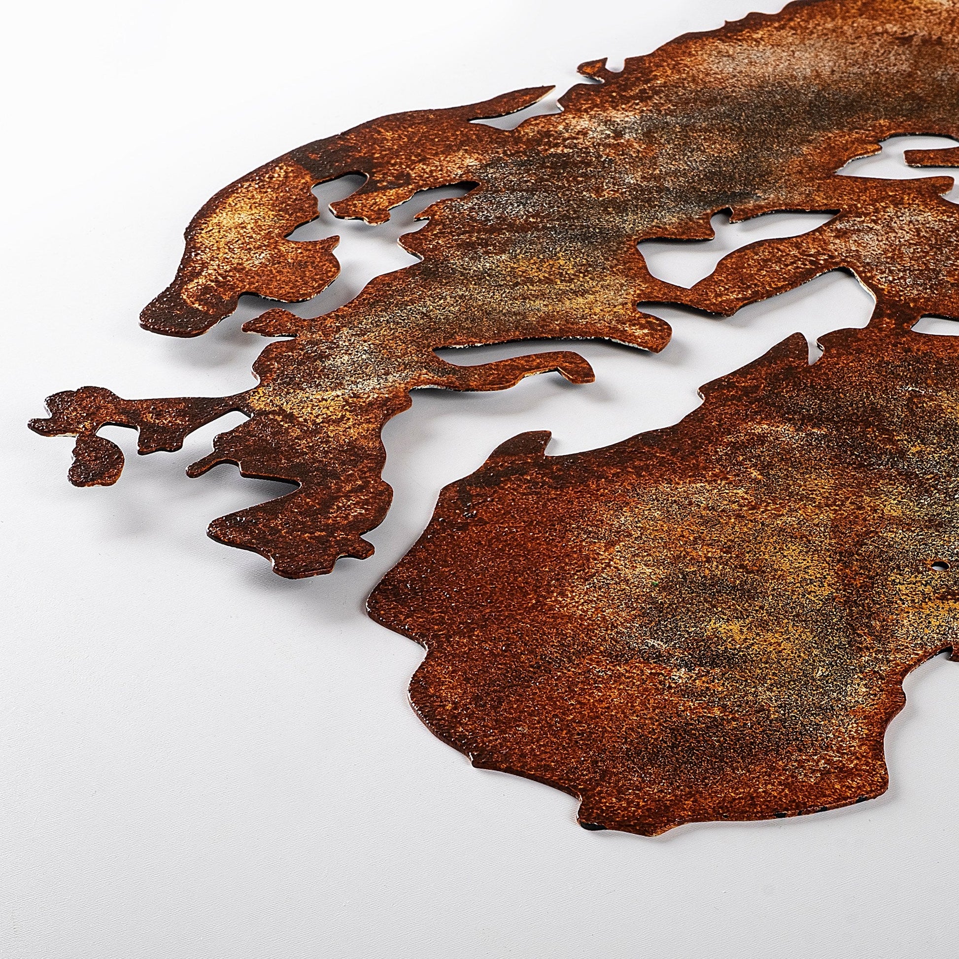 Metalna zidna dekoracija, World Map Medium - 1 | AG-vitahome.hr