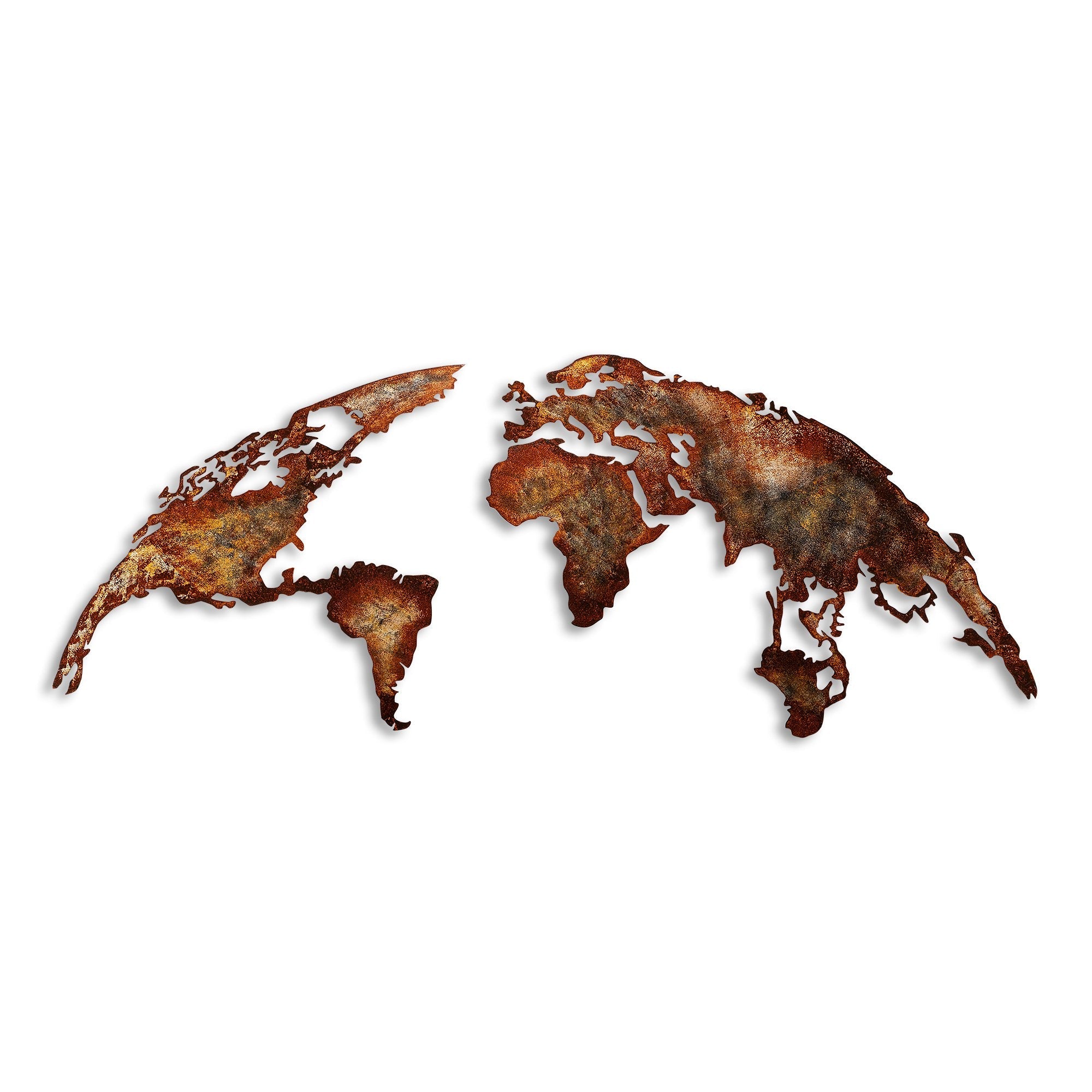 Metalna zidna dekoracija, World Map Medium - 1 | AG-vitahome.hr