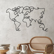 Metalna zidna dekoracija, World Map | AG-vitahome.hr