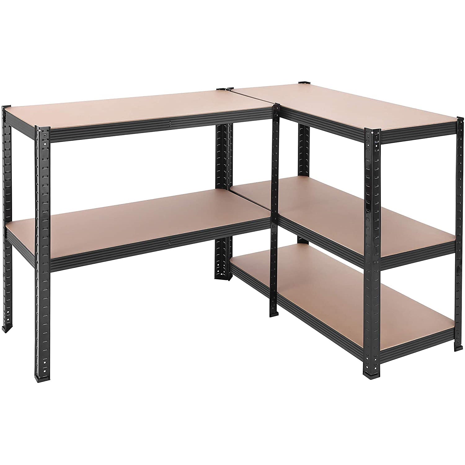 Metalni regal za odlaganje na 5 razina, 90 x 180 x 40 cm, crni | SONGMICS-vitahome.hr