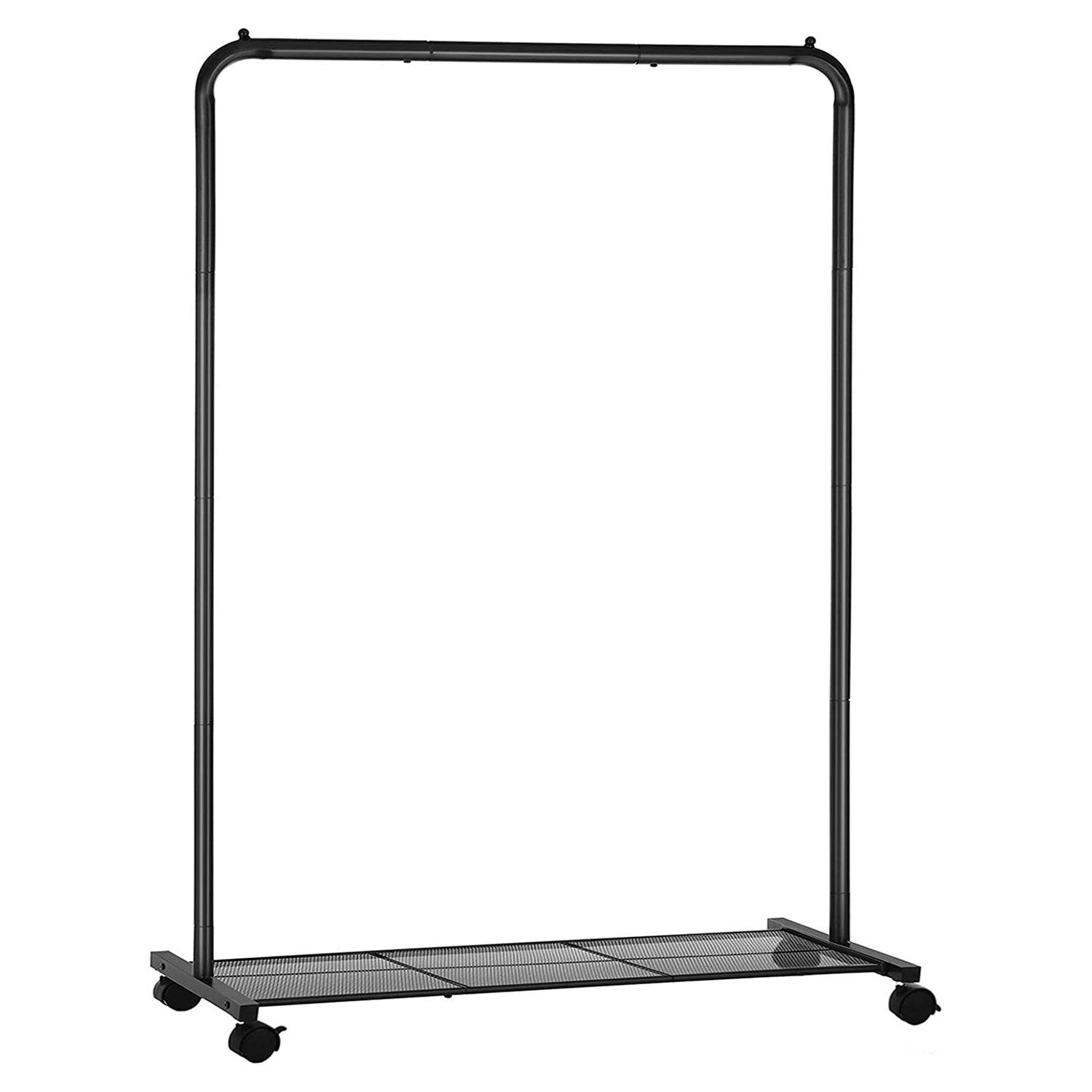 Metalni stalak za odjeću s kotačima, 92,5 x 158 x 40,5 cm, crni | SONGMICS-vitahome.hr