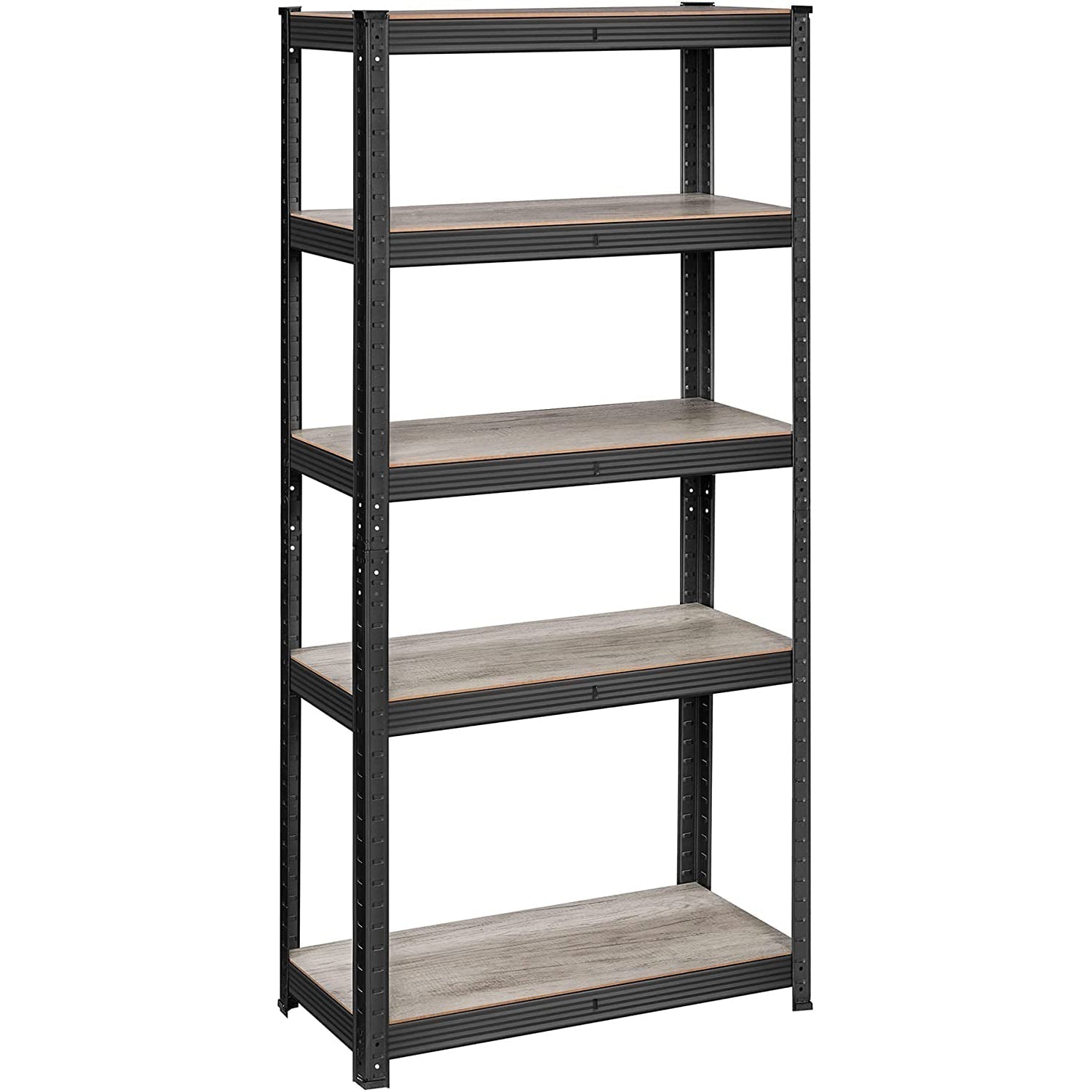 Metalni stalak za teške predmete s podesivim policama, 30 x 75 x 150 cm, crni | SONGMICS-vitahome.hr