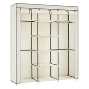 Mobile Fabric garderobni ormar, mobilni ormar, 175x150x45 cm, bež | SONGMICS-vitahome.hr