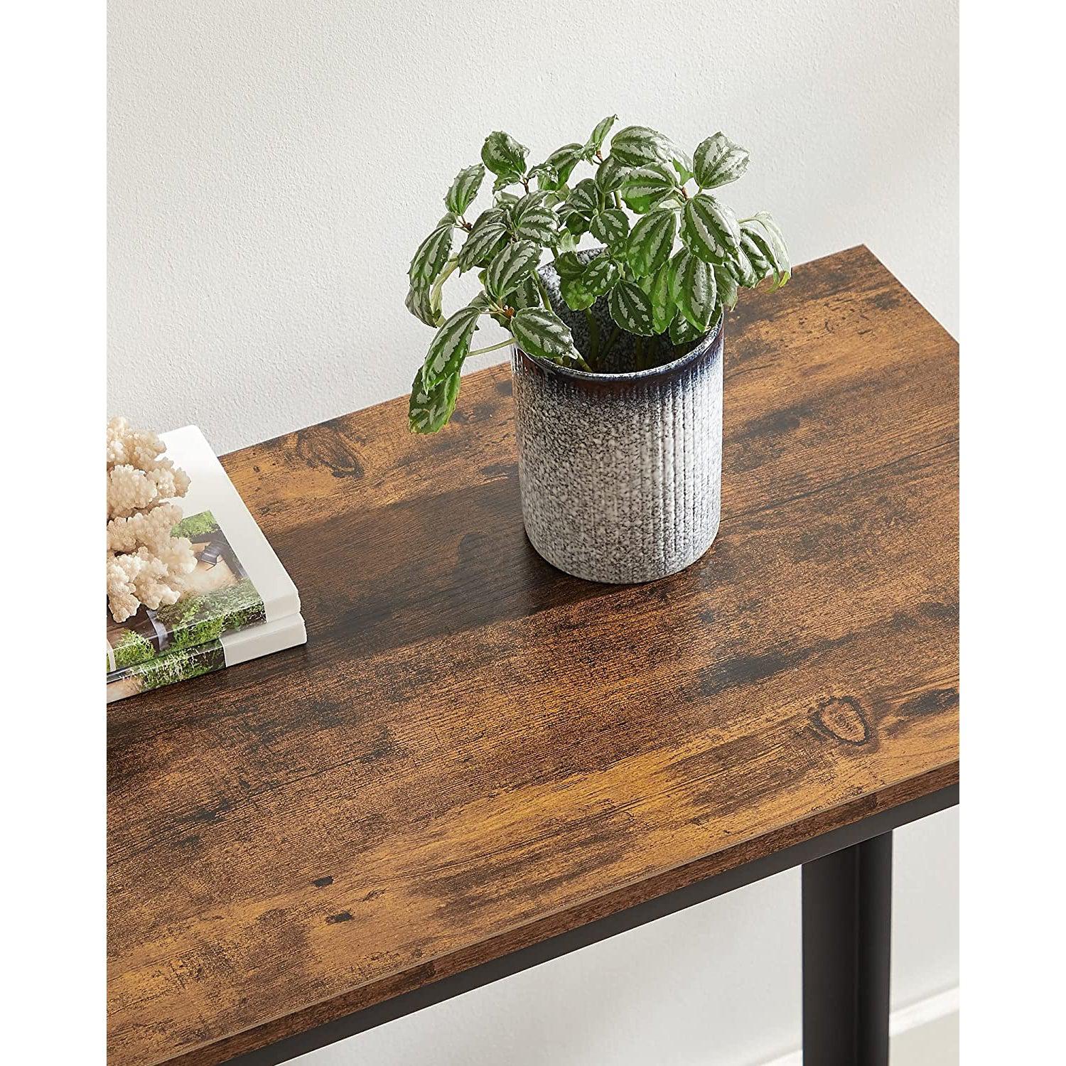 Moderan konzolni stol 101,5 x 80 x 35 cm, smeđe-crni | Vasagle-vitahome.hr