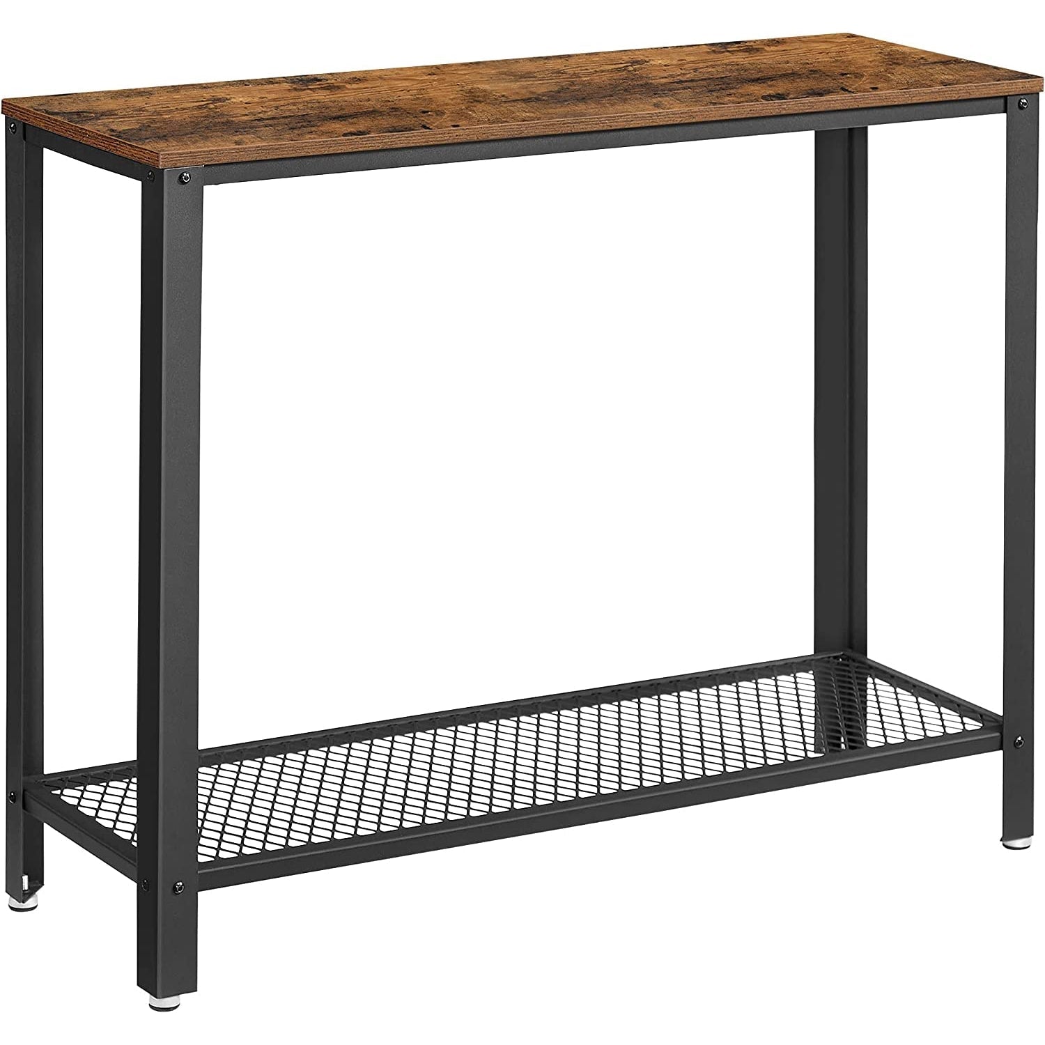Moderan konzolni stol 101,5 x 80 x 35 cm, smeđe-crni | Vasagle-vitahome.hr