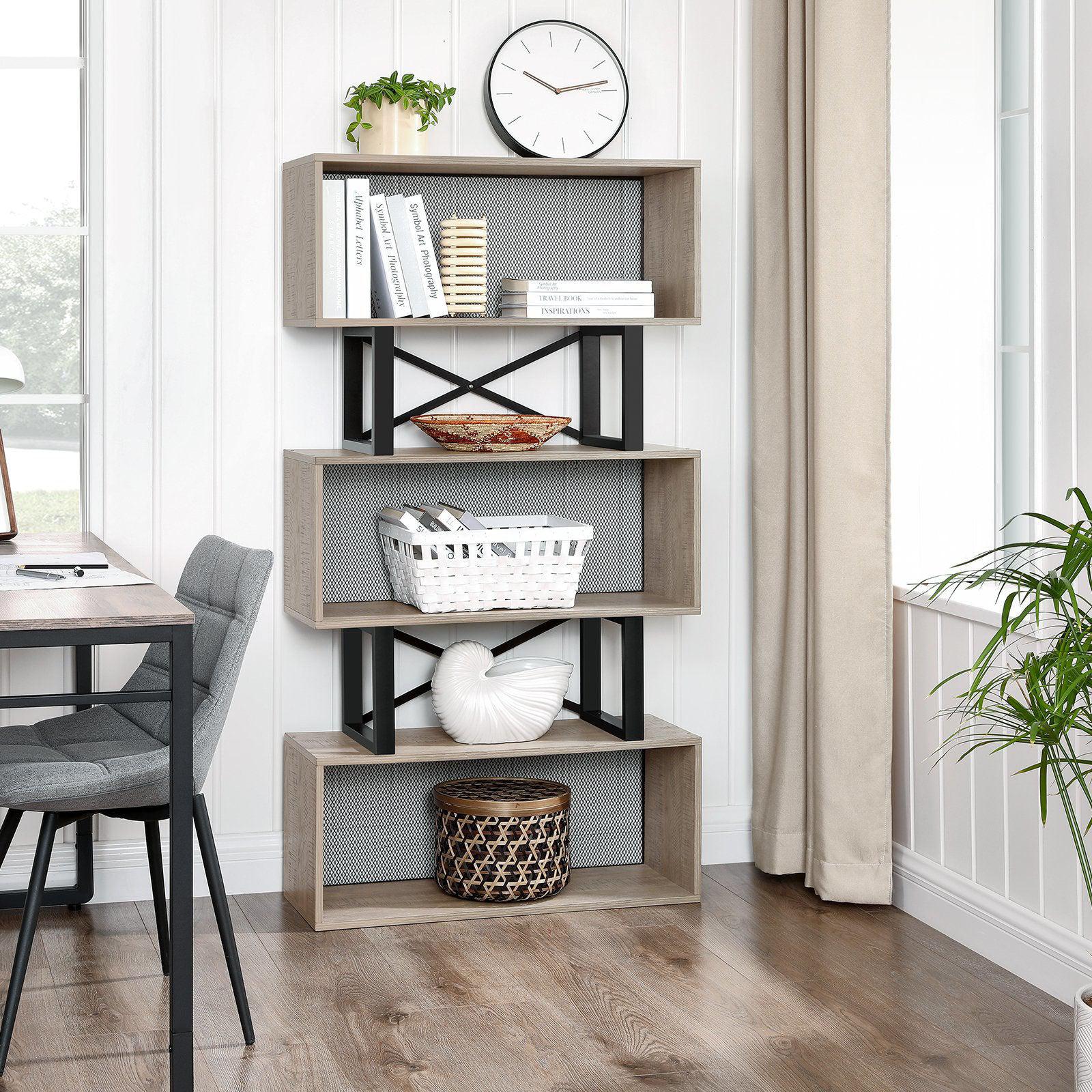 Moderna polica za knjige sa spremištem 80 x 149 x 30 cm | Vasagle-vitahome.hr
