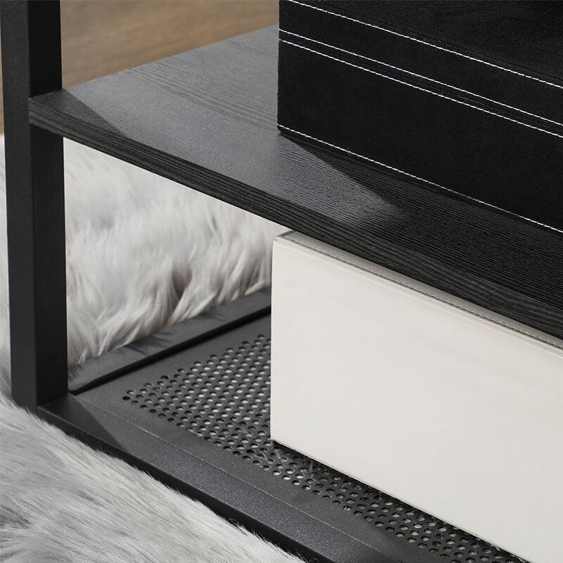 Moderni stolić za kavu, crni, 110 x 60 x 55 cm | SONGMICS-vitahome.hr