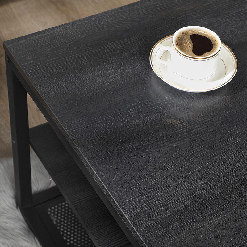 Moderni stolić za kavu, crni, 110 x 60 x 55 cm | SONGMICS-vitahome.hr