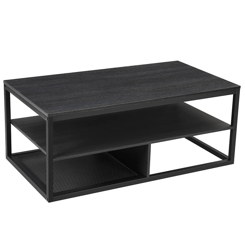 Moderni stolić za kavu, crni, 110 x 60 x 55 cm | SONGMICS-vitahome.hr