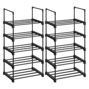 Modularni stalak za cipele, metalni sustav za odlaganje cipela, crna | SONGMICS-vitahome.hr