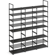 Modularni stalak za obuću s 8 polica, 29,5 x 129 x 157,6 cm, crna | SONGMICS-vitahome.hr