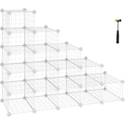 Modularni stalak za odlaganje, police za cipele, 91 x 36 x 71 cm, bijeli | SONGMICS-vitahome.hr