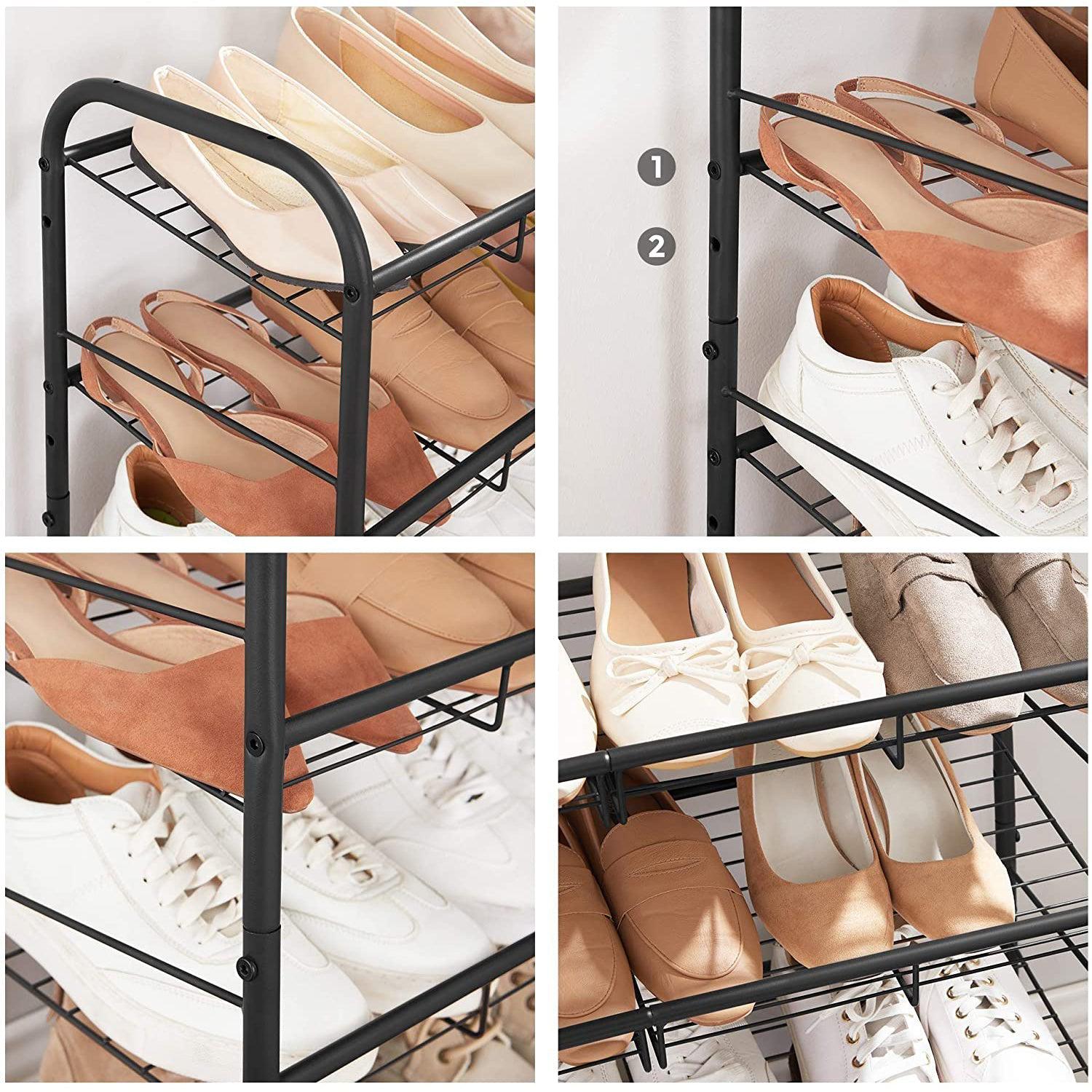 Modularni sustav za pohranu cipela 68,5 x 49,5 x 27,5 cm, crni | SONGMICS-vitahome.hr