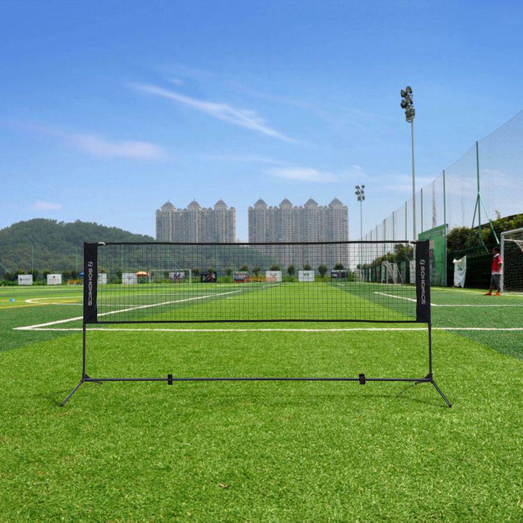 mreža za badminton 400x155 cm, crna | SONGMICS-vitahome.hr