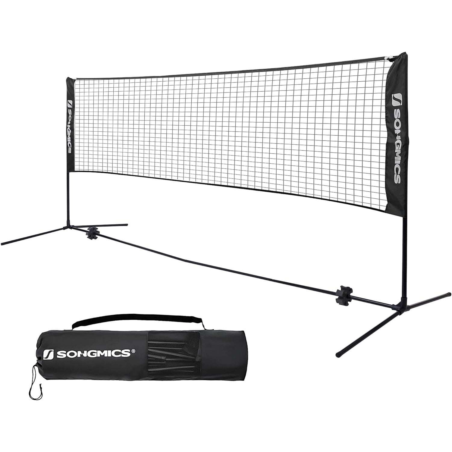 mreža za badminton 400x155 cm, crna | SONGMICS-vitahome.hr