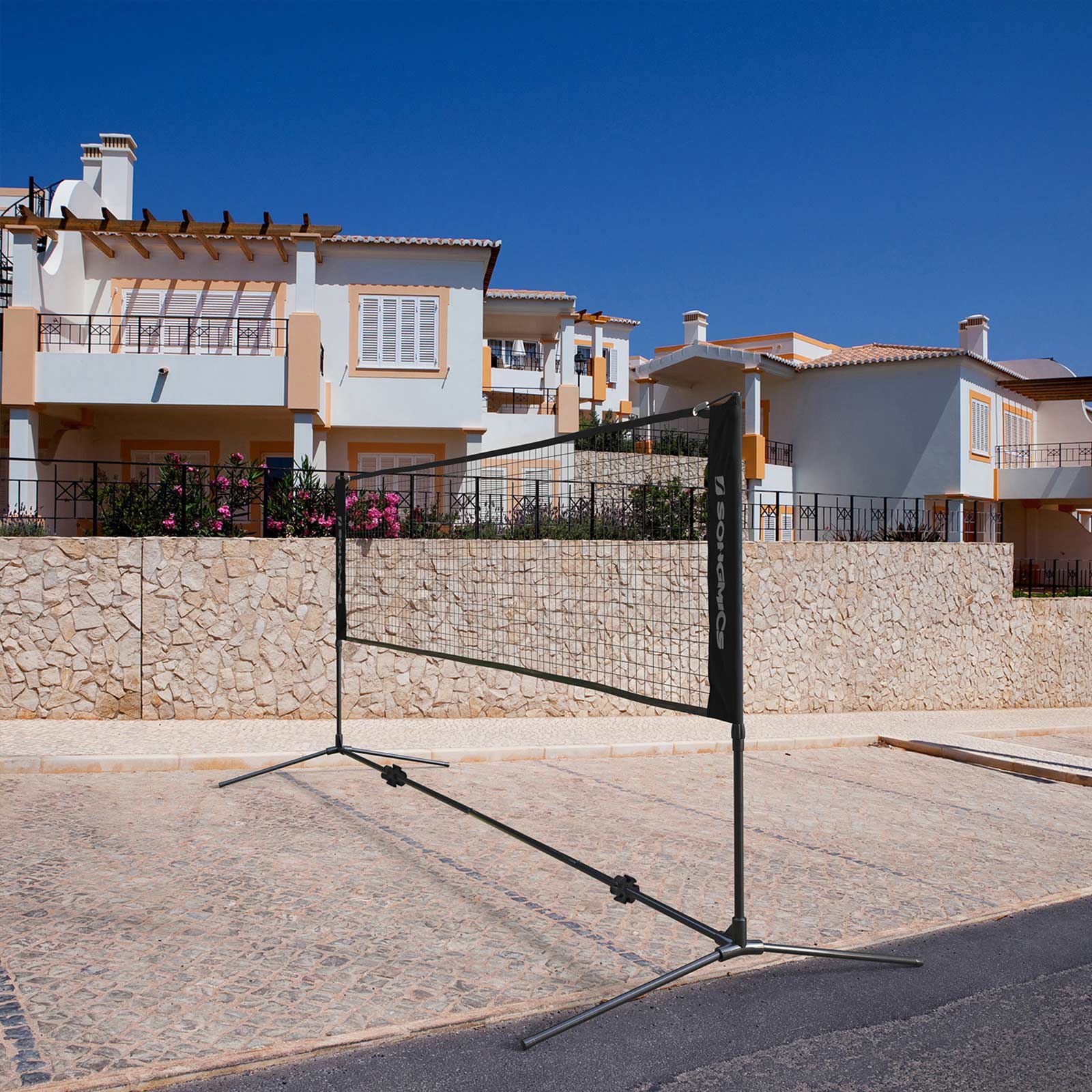 mreža za badminton 400x155 cm, crna | SONGMICS-vitahome.hr