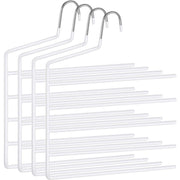 Neklizajuće vješalice za hlače set od 4 kom., 32 x 35 x 0,5 cm, bijele-SONGMICS-Vita Home