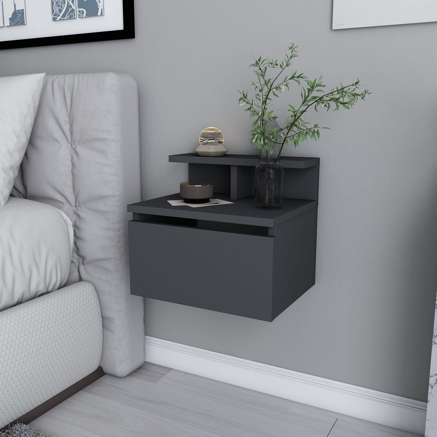 Noćni ormarić Alice - Anthracite | AG-vitahome.hr
