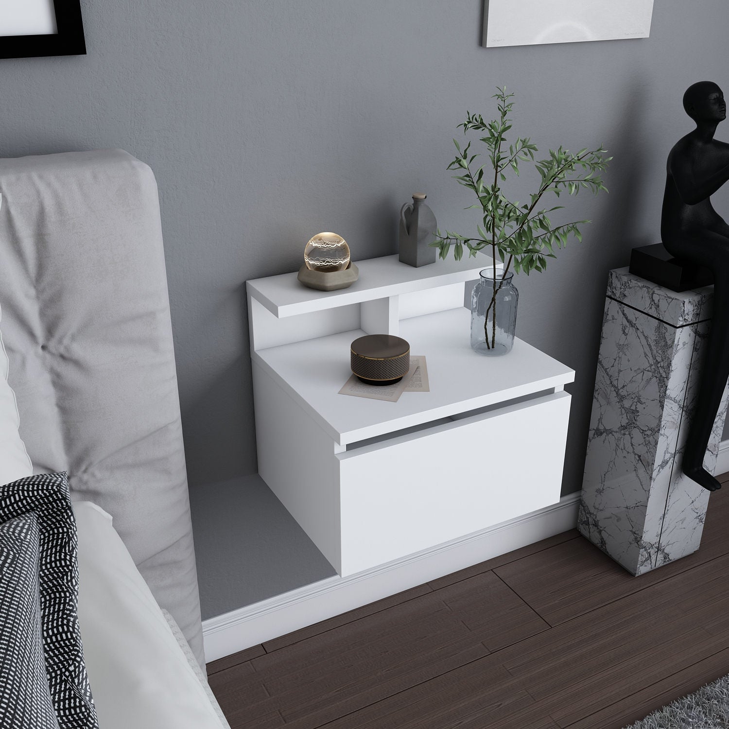 Noćni ormarić Alice - White | AG-vitahome.hr