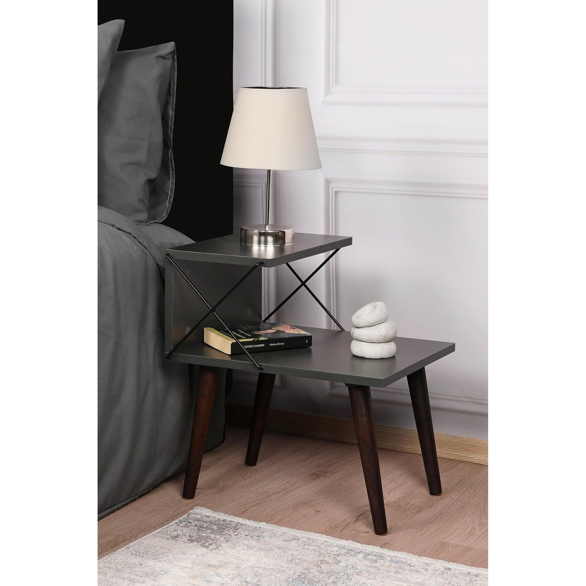 Noćni ormarić Cross - Anthracite | AG-vitahome.hr