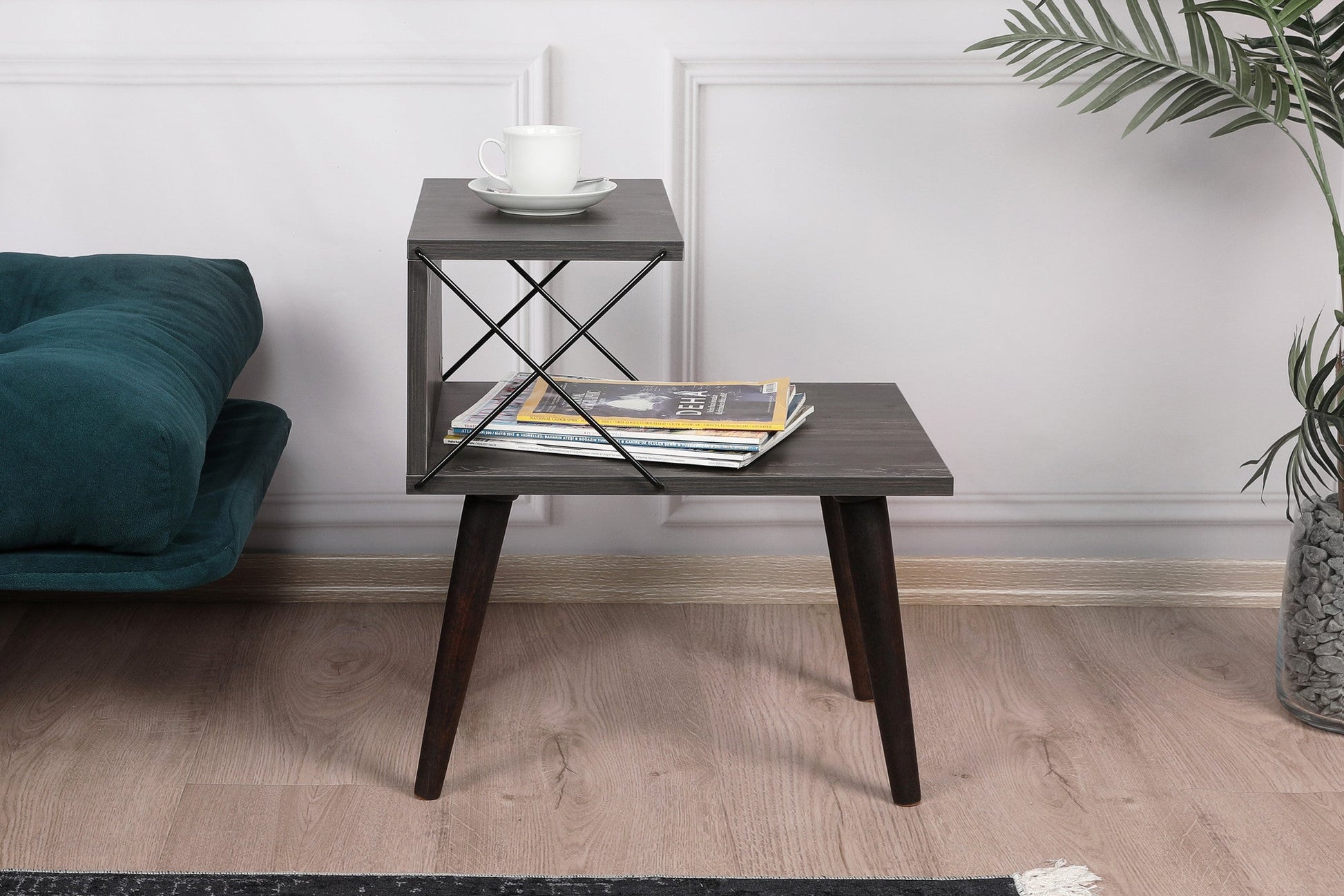 Noćni ormarić Cross - Dark Brown | AG-vitahome.hr