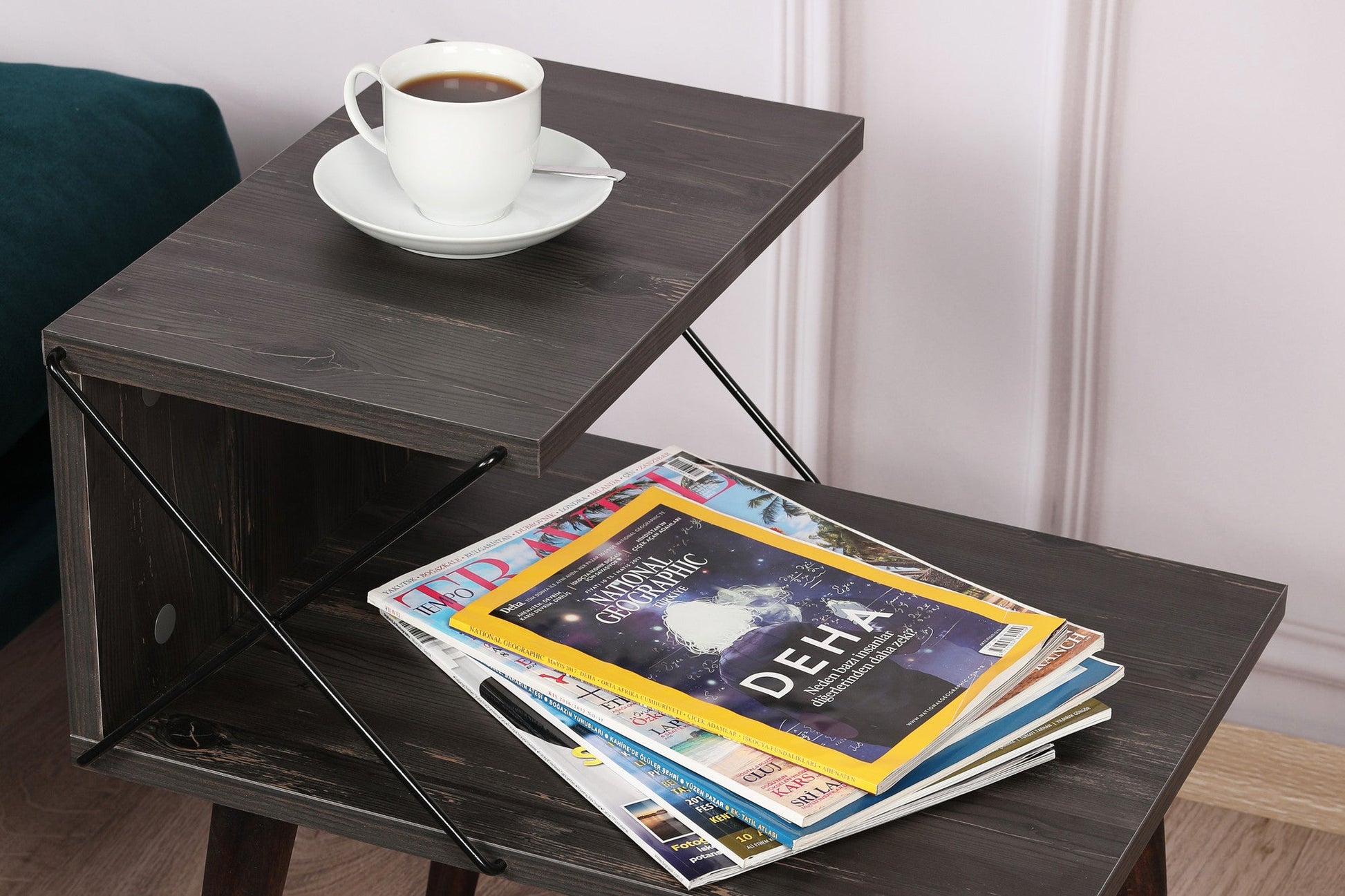 Noćni ormarić Cross - Dark Brown | AG-vitahome.hr