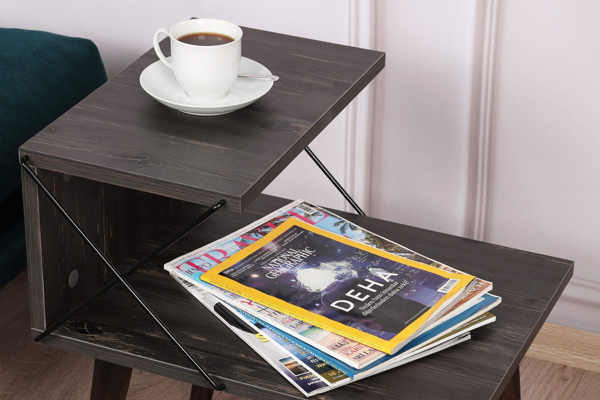 Noćni ormarić Cross - Dark Brown | AG-vitahome.hr