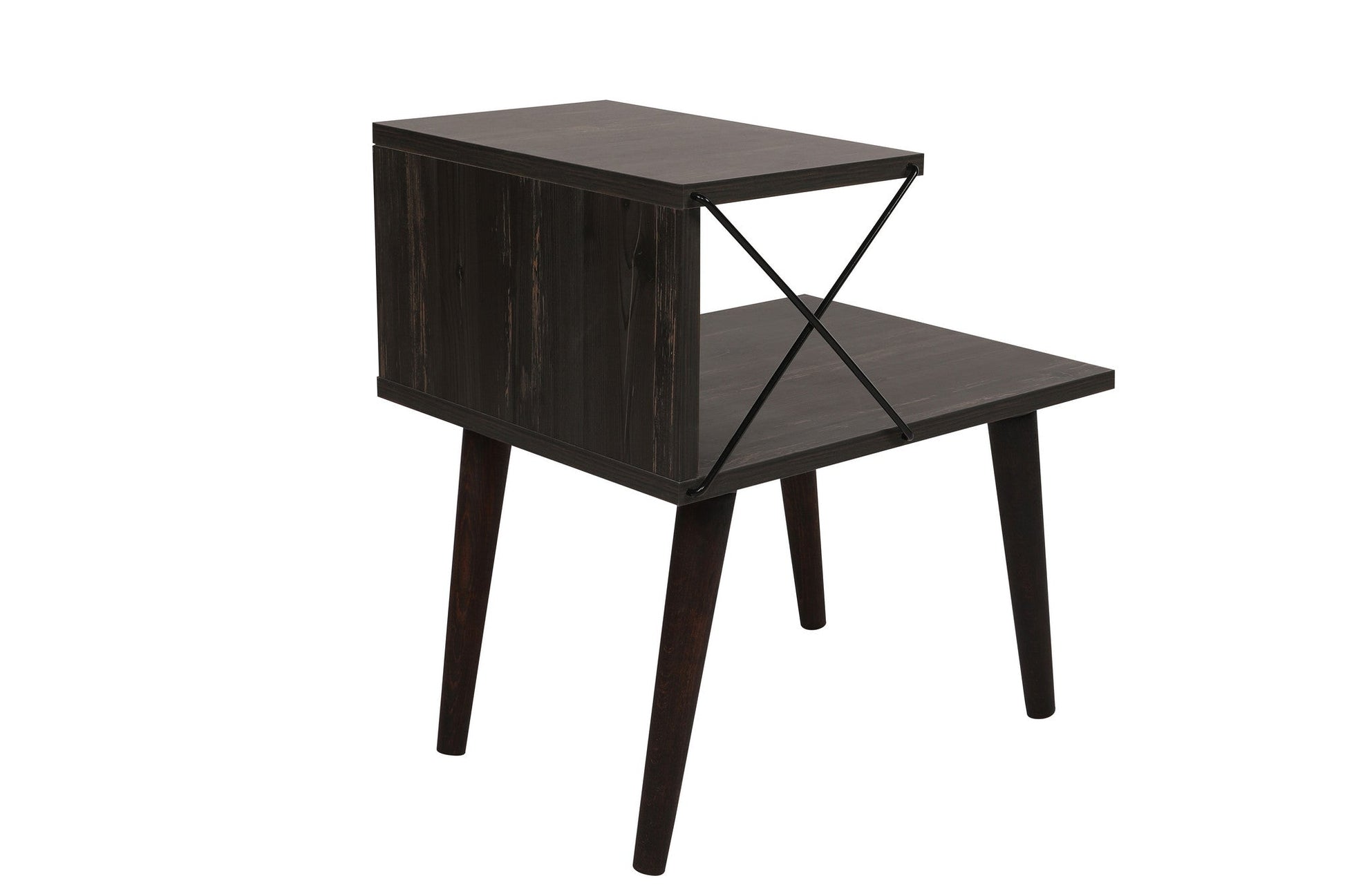 Noćni ormarić Cross - Dark Brown | AG-vitahome.hr