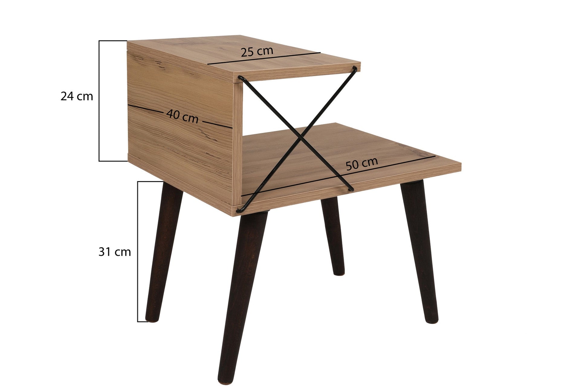 Noćni ormarić Cross - Pine | AG-vitahome.hr