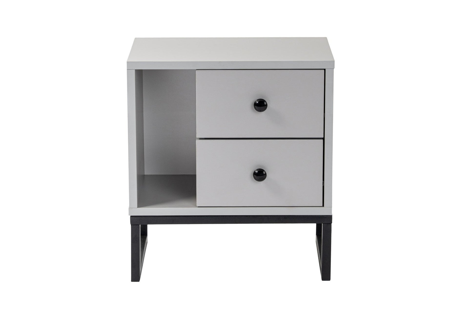 Noćni ormarić Glimmer - Grey, Black | AG-vitahome.hr