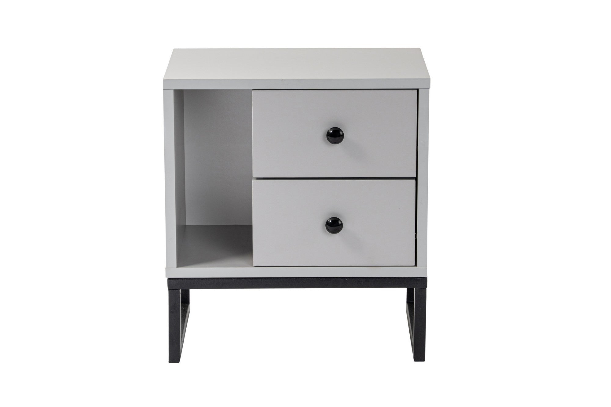 Noćni ormarić Glimmer - Grey, Black | AG-vitahome.hr