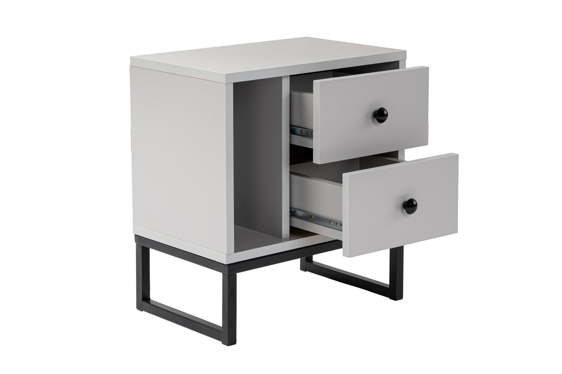 Noćni ormarić Glimmer - Grey, Black | AG-vitahome.hr