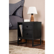 Noćni ormarić Glimmer - Wood Black, Black | AG-vitahome.hr