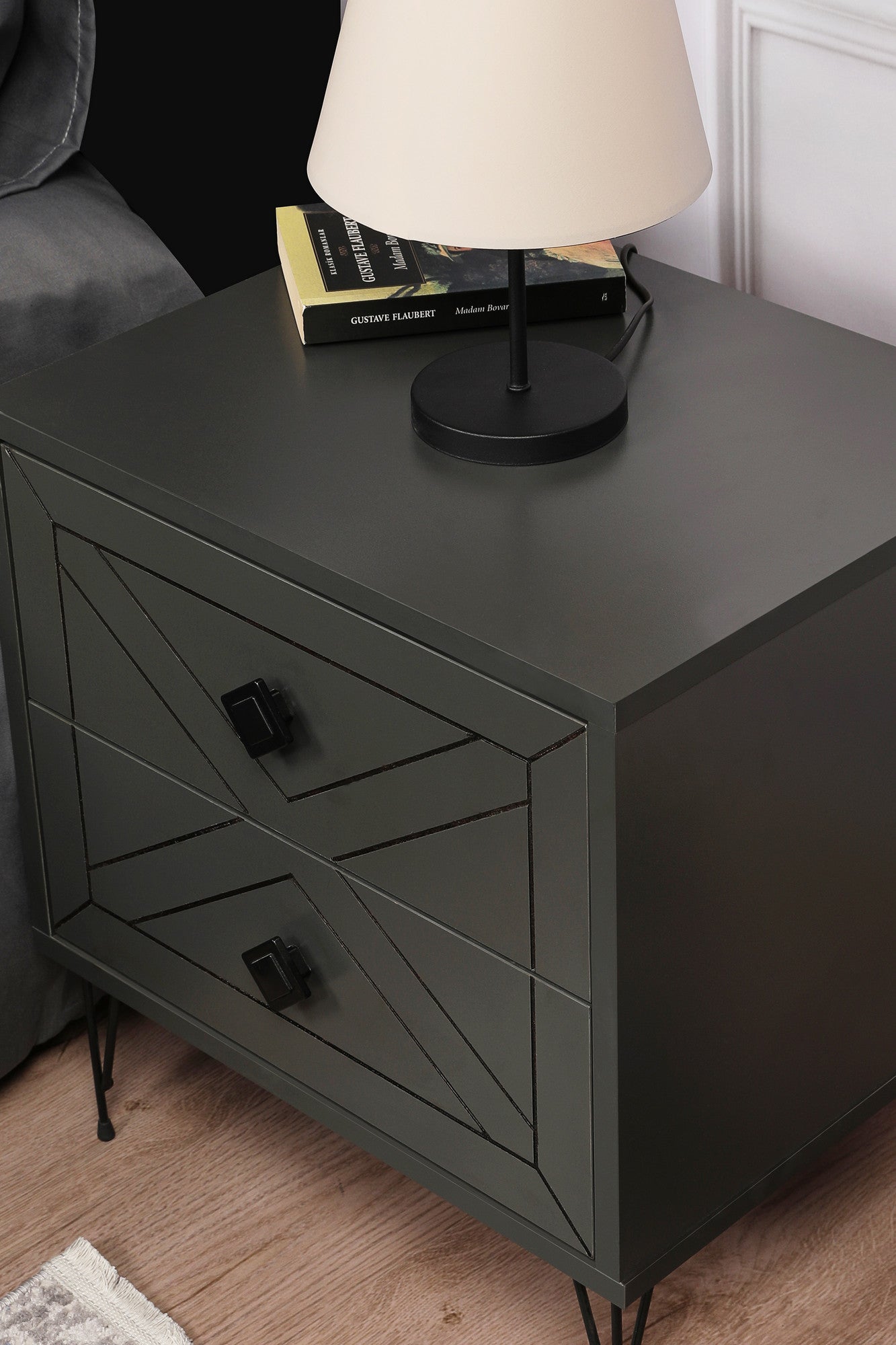 Noćni ormarić Luna - Anthracite | AG-vitahome.hr