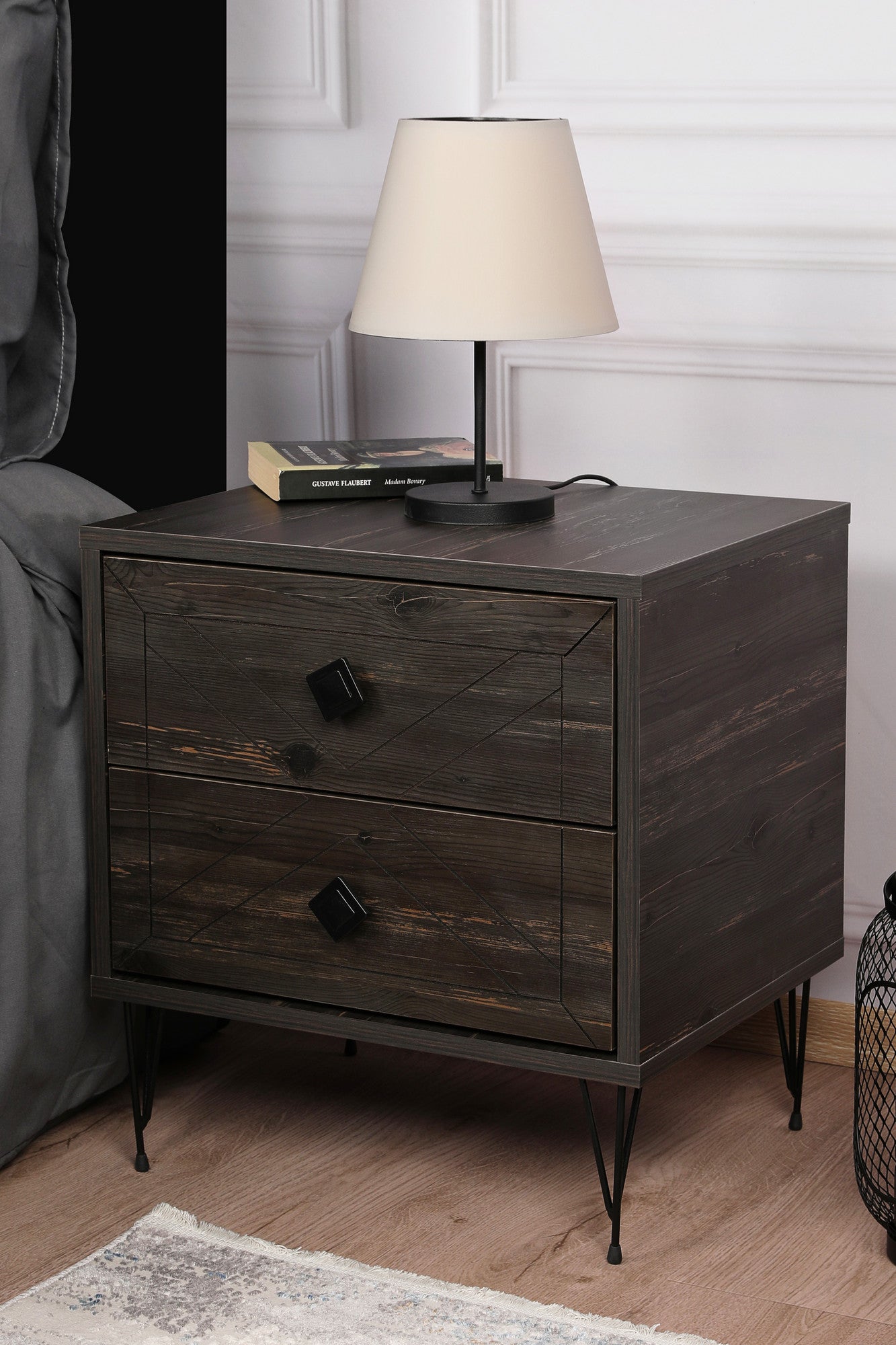 Noćni ormarić Luna - Dark Brown | AG-vitahome.hr