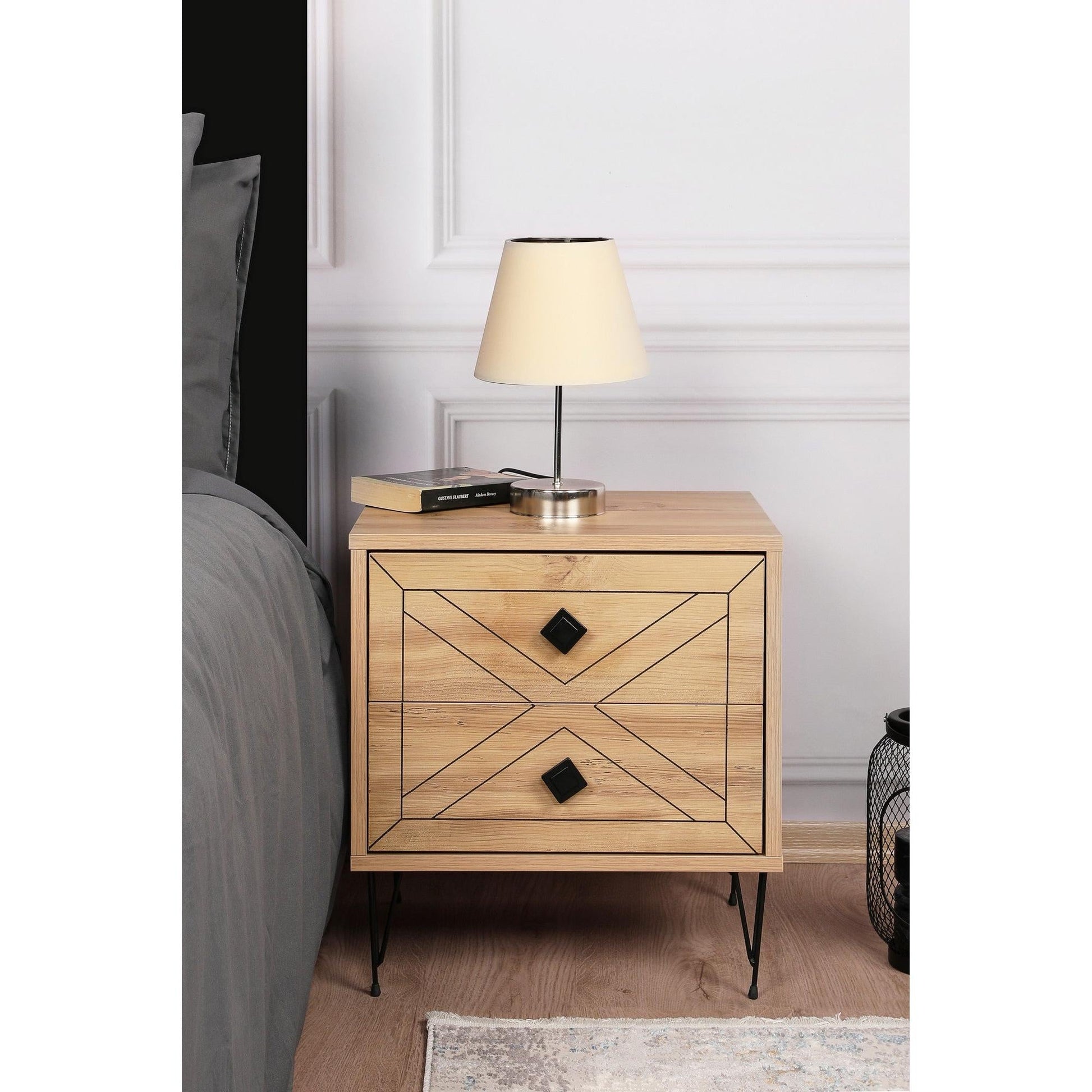 Noćni ormarić Luna - Pine | AG-vitahome.hr