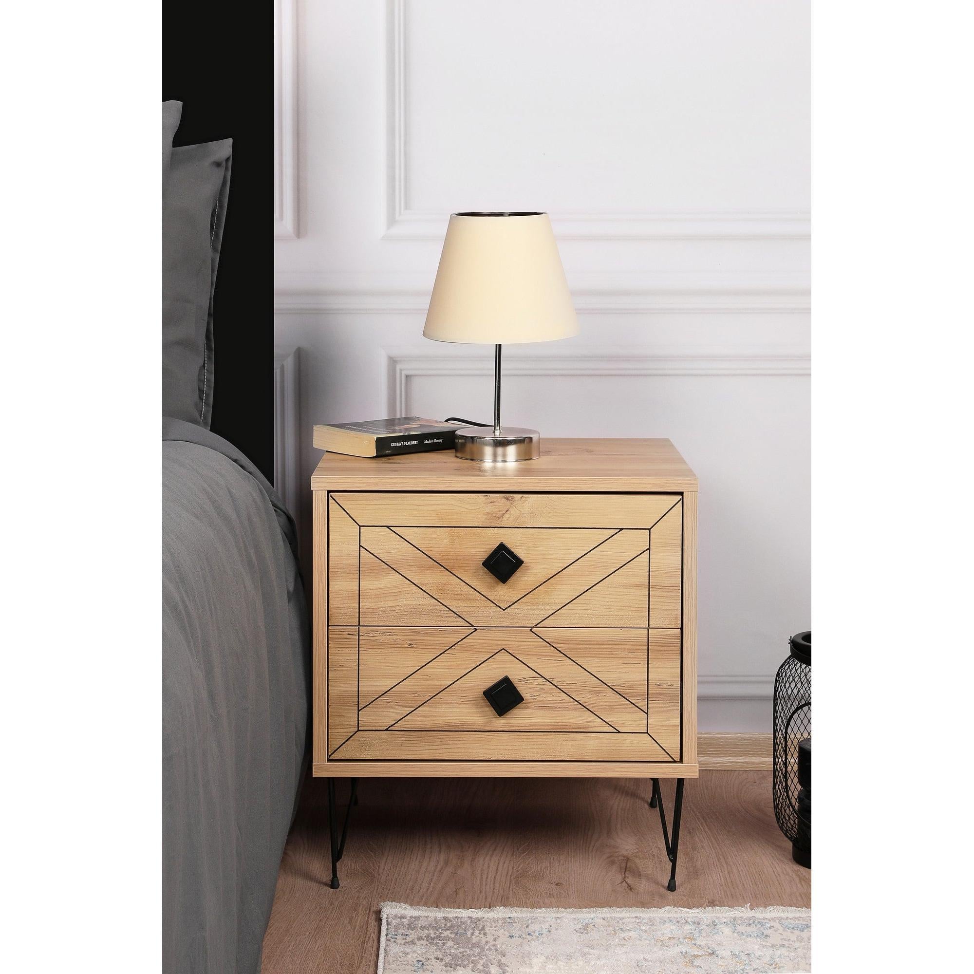 Noćni ormarić Luna - Pine | AG-vitahome.hr