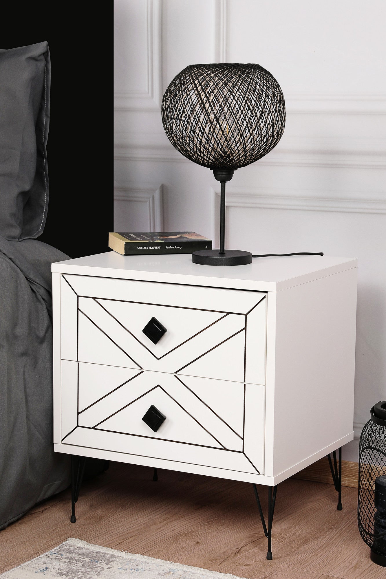 Noćni ormarić Luna - White | AG-vitahome.hr